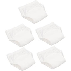 ibasenice Pack of 20 Training Pants for Babies, Potty Training Trousers, Infant Nappies, Underwear, Lingerie, Washable, Baby Nappy, Training Trousers, Study, Toddler, Pure Cotton, White, White
