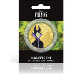 The Koin Club Disney Gifts Villains Limited Edition Official Merchandise Sleeping Beauty Gold Collectable Coin - Maleficent