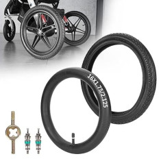 Rear 16×1.75 Tyres and Tubes Compatible with 3 Wheel Jogging Trolley Models (Both Single & Double Strollers) Including Revolution SE/Pro/Flex/SU/Ironman