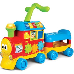 winfun Learning Train | 2-in-1 Ride-On and Slider | Luminous Buttons, Sounds Promote Learning and Development | Suitable for Boys and Girls Aged 1-3 Years