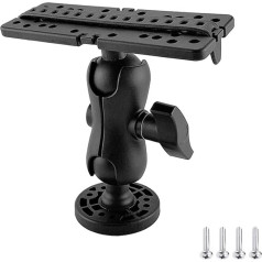 MoreChioce Marine Electronic Mount, 360 Degree Ball Holder Kayak Electronic Fishfinder Bracket Boat Kayak Accessories Compatible with 162.168.175.180.182.185.188.232.238