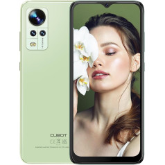 CUBOT Note 30 Smartphone Without Contract 4GB RAM + 64GB ROM TF Card 256GB Expand 6.52 Inch Screen 20MP Camera 4000mAh Android Mobile Phone Octa-Core/4G Dual SIM/GPS/Face ID - Green