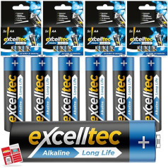 SOL Alkaline Double AA Batteries 1.5V Stay with Double A Batteries Disposable Household Batteries Keep Your Device at Home with Batteries AA Pack Uninterrupted Power Supply 20 Pack