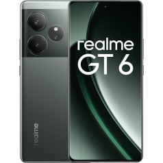 realme GT 6 5G Smartphone, 50MP LYT-808 Main Camera, Snapdragon 8s Gen3 Processor, 120Hz 6.78 Inch 6000nit Ultra Bright Display, NFC, Dual SIM, 12 + 256 GB, Green (Without Charger)