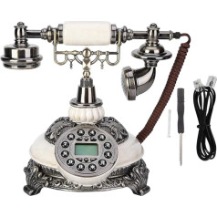 Eboxer FSK/DTMF Vintage Antique Phone 38 Group Call Recordings One Button Redial Antique Phone for Home, Hotel etc.
