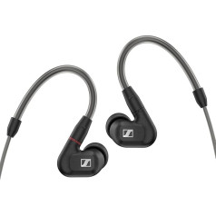 Sennheiser IE 300 In-Ear Audiophile Headphones - Soundproofing with XWB Converters for Balanced Sound, Removable Cable with Flexible Ear Hooks, 2 Year Warranty (Black)