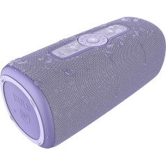 Fresh 'n Rebel Bold M2 Bluetooth Speaker with 24 Clock Playing Time, Waterproof (IP67) Portable Music Box Bluetooth, Party Mode, Volume Control Ring, Deep Bass, Powerful Volume (Purple)