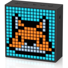 Divoom Timebox-Evo Pixel Art Bluetooth Speaker with Programmable 256 LED Panel, 3.9 x 1.5 x 3.9 Inches (Black)