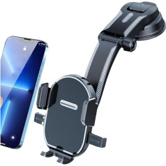 Adunsiaoto Universal Mobile Phone Holder Car, Mobile Phone Holder Car Ventilation Car Mount 360° Rotatable, Suction Cup Waterfall Car Phone Holder for Windscreen (Mirror)