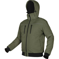 Neo Tools Izolēta jaka ar kapuci OUTDOOR, zaļa, izmērs L