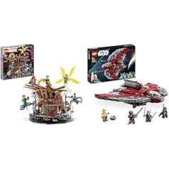 LEGO 76261 Marvel Spider-Mans Large Showdown, Spider-Man & 75362 Star Wars Ahsoka Tanos T-6 Jedi Shuttle Set