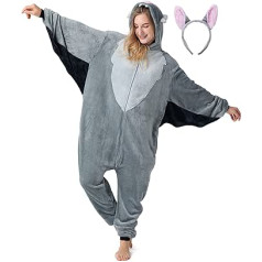 corimori Fluffy Adult Animal Costumes with Zip and Headband (150-190 cm Height)