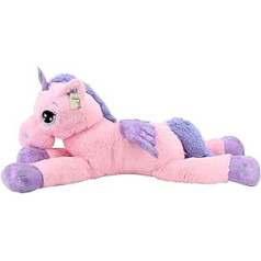 Sweety Toys 8049 XXL Einhorn Pegasus Plüschtier Kuscheltier 130 cm rosa