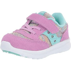 Saucony Girls Baby Jazz Lite Trainers Lilac/Rainbow 4.5 Medium US, Lilac Rainbow