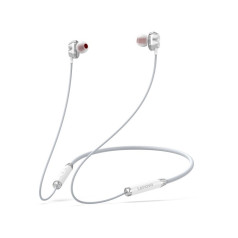He08 bluetooth earphones white