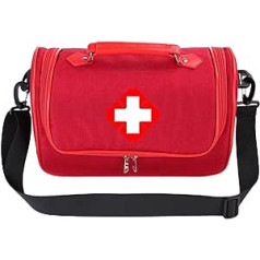 DeJoo First Aid Bag Hiking for First Aid Non-Slip Base Also Suitable as Travel Backpack or Care Backpack (Only Empty Package)