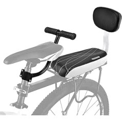Cocoarm Bike Seat Cushion Rear Universal Bike Seat Back Seat Cushion for Kids Bike Armrest Footrest Accessory Set