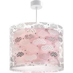 Dalber kinderlampe Pendelleuchte Hängelampe Clouds Wolken Rosa kinderzimmerlampe, 33 x 33 x 25 cm