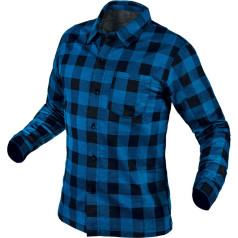 NEO Flannel shirt, navy blue, size M