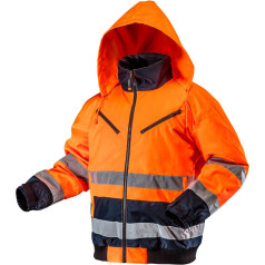 NEO Insulated warning work jacket, orange, size XXXL