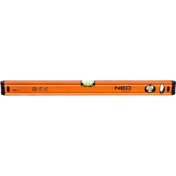 NEO Aluminum spirit level 60 cm, 2 vials