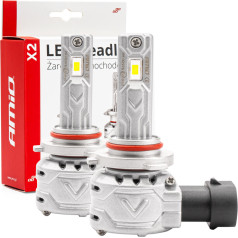 Car LED bulbs x2 series canbus amio hb4 9006 amio-02976