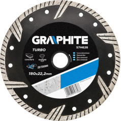 Graphite Diamond disc 180 x 22.2 mm, turbo