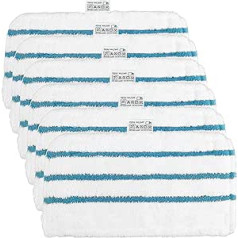 Pack of 6 Replacement Microfibre Cloths for Black+Decker Steam Mop FSM1600 FSMH1621 FSM1630 FSM1616 FSMH13E5 FSM1321 FSM1605 Alternative FSMP20