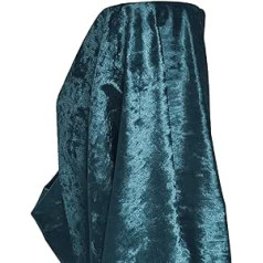 A-Express Fabric Crushed Velvet Soft Velvet Carnival Clothing Costume Decorative Fabric Curtain Fabric Dressmaking Fabric 140 cm Width - 2 Metres 200 cm x 140 cm Teal