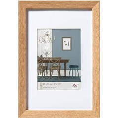 walther design Fiorito EF060E Wooden Frame, 50 x 60 cm, Light Oak