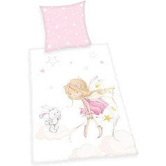 Herding Little Fairy Bed Linen Set, Reversible Motif, Pillowcase 70 x 90 cm, Duvet Cover 140 x 200 cm, Cotton/Renforcé, Multicoloured