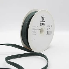 Leduc 20 Cotton Piping Tape - 30 Colours - for Sewing 10mm (8+2) - Italian Quality Dark Green 5598