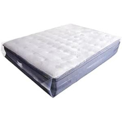 Just Accessories® Heavy Duty Mattress Bag for Storing Mattresses, Polyethylene, Plastic, Colourless, 5ft Kingsize 5' Mattress Bag