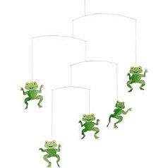 Flensted 112a The Happy Frog Mobile, Mehrfarbig, 53x45cm