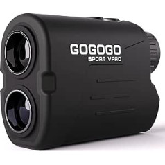 Gogogo Sport Vpro Golf Rangefinder with Slpoe & Magnetic Strip, 600 m Golf Laser Rangefinder with Clear Vision, Flag Lock, Vibration for Golf Hunting, Legal for Tournament