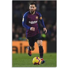 Lionel Messi Poster Argentine National Football Picture Print Wall Art Poster Painting Canvas Poster Artworks Gift Idea Room Aesthetics 40 x 60 cm