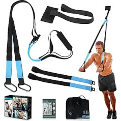 Keafols Sling Trainer Suspension Trainer Sling Training Set with Door Anchor Suspension Trainer Fitness Band for Full Body Training