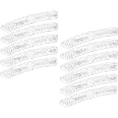 BIUDECO Fahrradreflektoren, Kunststoffräder, Bicicletas, Para, Erwachsene, Fahrrad für Erwachsene, Fahrrad-Reflektoren, Fahrradlichter für Nachtfahrten, Warnung, reflektierende Schilder, 10 Stück