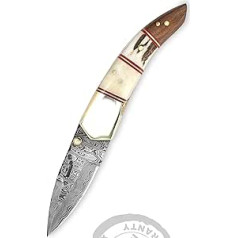 Perkin Knives Hand Made Damask Blade Pocket Knife Camping Tool