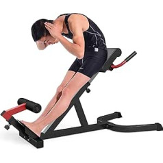 Römische Stühle Schwarzer Stahl Römischer Stuhl, Bauchmuskeltrainingsgeräte Mit Anti-Rutsch-Pedalen, Verstellbare Höhe Rückenstreckbank, Für Dachboden/Garage/Studierzimmer