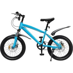KEESUNG 18 Inch Children's Bike, Girls Boys Mountain Bike Style Unisex Children's Bicycle Mountain Bike Kid's Bike Universal Children's Bicycle Steering Wheel and Saddle Height Adjustable Children's
