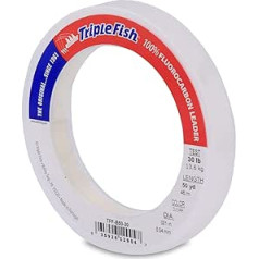 Triple Fish 30lb Test Fluorocarbon Leader Line