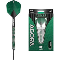 Target Darts Unisex-Erwachsene Agora Verde Dartpfeile mit weicher Spitze, 18