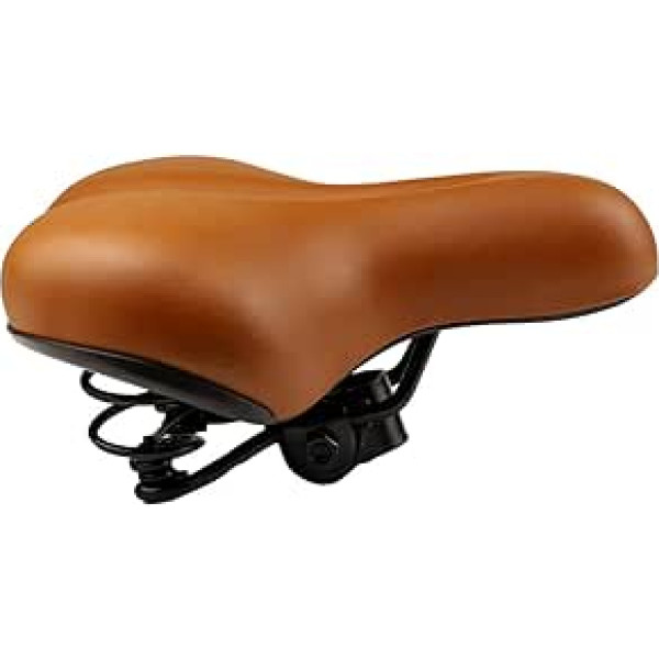 WQSQ Braun Bicycle Seat, Retro Road Bike Saddle, Bicycle Saddle Made of Comfortable Soft Memory Foam, Universal Replacement Bicycle Saddle for Men and Women