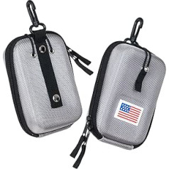 LZFAN Golf Rangefinder Hard Shell Carry Case Box EVA Bag Compatible with Bushnell/Callaway/Tectectec V2 V3 V4 V5 Pro X2 Pro XE or Other Rangefinder USA Flag