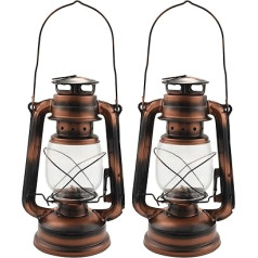 KVSERT Öllaternen , 25 cm, -, , tragbar, für Camping, Außenbereich, auslaufsicher, 2 Stück