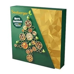 Seeberger Advent Calendar 2023 - 24 Different Snacks Pure, Sweet, Salted, Chocolated - Crisp Nuts, Nut-Fruit Mixes & Chocolated Almonds - Limed/Limited Edition