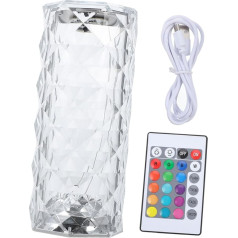 Uonlytech Berühren Sie Kristall-Tischlampe schlafzimmerlampe tischlampe schlafzimmer Schreibtischlampe Kristall Schlafzimmer Lampe Wohnkultur Lampe für Schlafzimmer Desktop-Licht Acryl