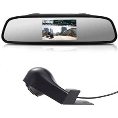 【4.3'' Rückspiegel Monitor + Rückfahrkamera Transpoter】im 3. Bremsleuchte HD Rückfahrkamera für Mercedes Benz Viano Vito W639 Van 2003-2014, HD Auto Rückspiegel für Alle Autos