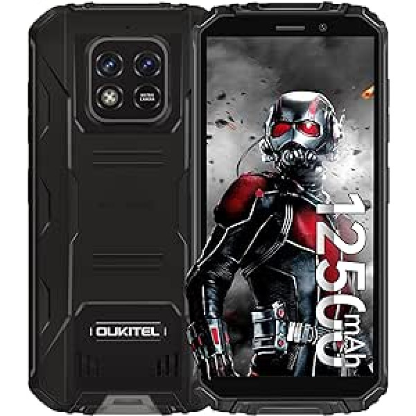 OUKITEL WP18 Outdoor Smartphone Without Contract, IP68 Outdoor Mobile Phone, 5.93 Inch Android 11 4G Mobile Phones, 4GB + 32GB (1TB Expandable) GPS/OTG Dual SIM Waterproof Mobile Phone